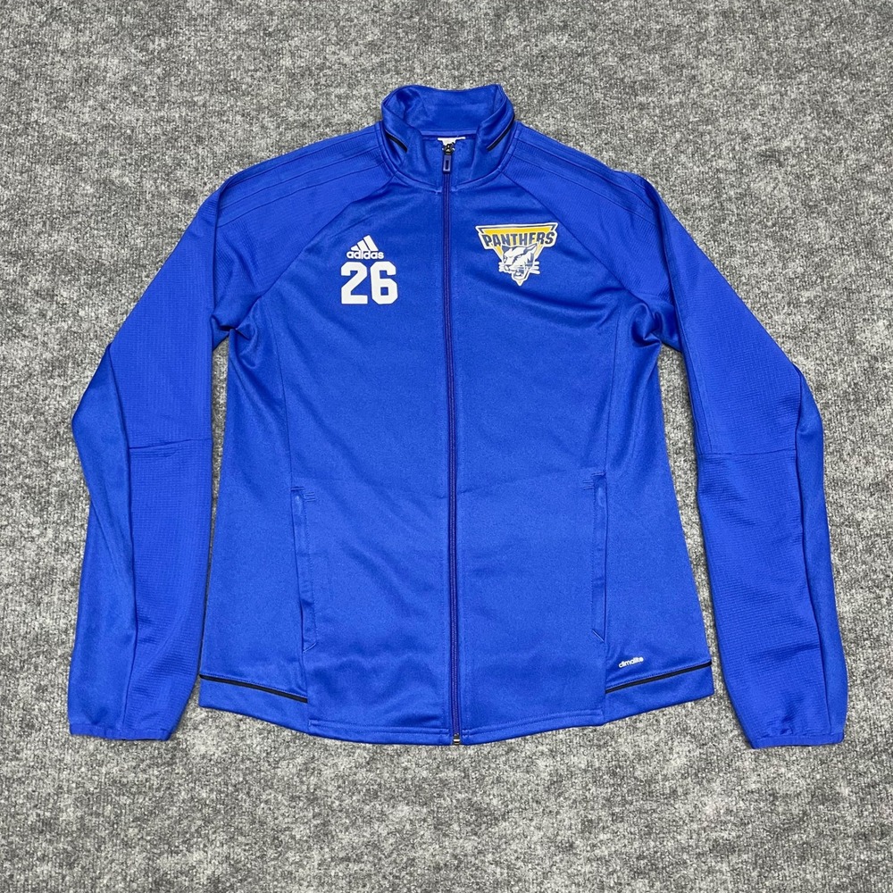 PCC Panthers Soccer Jacket Womens Large Blue Portland College #26 Player Issued - Picture 2 of 11